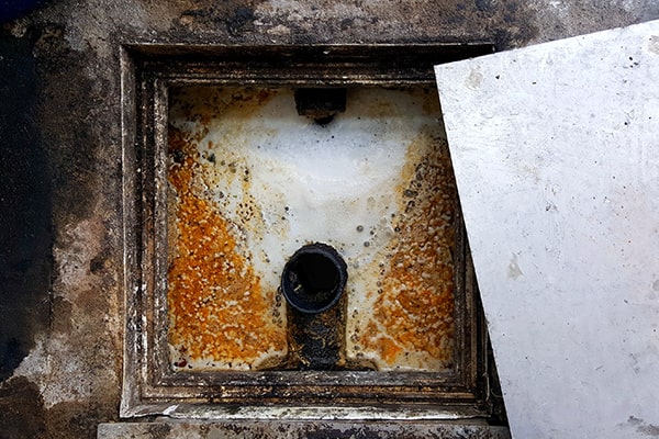 foul odors, slow draining sinks, and grease buildup in the trap are all indicators that it's time for grease trap cleaning